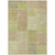 5' X 8' Green Copper And Mint Green Patchwork Washable Indoor Outdoor Area Rug