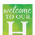 36" Green Yellow And White Solid Wood Welcome To Our Home Porch Sign