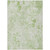 3' X 5' Green And Ivory Floral Washable Indoor Outdoor Area Rug