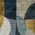 3' X 5' Blue Gold And Gray Abstract Washable Indoor Outdoor Area Rug
