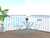 Set of Two Teal Blue Aluminum Outdoor Folding Dining Chairs