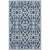 5' X 8' Navy Geometric Stain Resistant Indoor Outdoor Area Rug