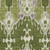 5' X 8' Olive Green And Artichoke Green Ikat Washable Indoor Outdoor Area Rug