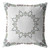 20"x20" White Blown Seam Broadcloth Geometric Throw Pillow