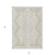 5' X 8' Beige And Ivory Geometric Washable Indoor Outdoor Area Rug Transitional Style - Beige, Ivory Color