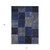 3' X 5' Navy Blue And Denim Blue Patchwork Washable Indoor Outdoor Area Rug - Navy Blue, Denim Blue