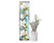 36" Blue Green And White Floral Bouquet Solid Wood Porch Sign