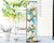 36" Blue Green And White Floral Bouquet Solid Wood Porch Sign