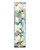 36" Blue Green And White Floral Bouquet Solid Wood Porch Sign