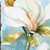 36" Blue Green And White Floral Bouquet Solid Wood Porch Sign