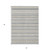 3' X 5' Silver And Gray Striped Washable Indoor Outdoor Area Rug - 880016571813