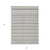 3' X 5' Silver And Gray Striped Washable Indoor Outdoor Area Rug