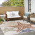 8' X 11' Ivory Yellow Orange And Green Starfish Indoor Outdoor Area Rug