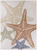 8' X 11' Ivory Yellow Orange And Green Starfish Indoor Outdoor Area Rug