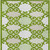 5' X 8' Lime Green And Ivory Trellis Washable Indoor Outdoor Area Rug