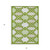 5' X 8' Lime Green And Ivory Trellis Washable Indoor Outdoor Area Rug