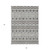 3' X 5' Gray Brown And Ivory Moroccan Washable Indoor Outdoor Area Rug