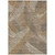 3' X 5' Brown And Ivory Floral Washable Indoor Outdoor Area Rug Transitional Style - Brown, Ivory Color