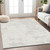 5' X 8' Ivory And Gray Abstract Washable Indoor Outdoor Area Rug
