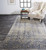 10' X 13' Gray And Yellow Abstract Area Rug