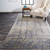10' X 13' Gray And Yellow Abstract Area Rug