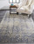 10' X 13' Gray And Yellow Abstract Area Rug