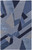 9' X 12' Blue And Silver Wool Mosaic Hand Tufted Area Rug