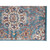 4' x 6' Blue and Orange Medallion Power Loom Area Rug