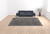 10' X 14' Blue Gray And Charcoal Wool Floral Hand Tufted Area Rug