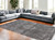 7' X 9' Gray Medallion Non Skid Area Rug