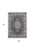 4' X 6' Black Oriental Power Loom Stain Resistant Area Rug
