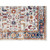 4' X 6' Ivory Navy and Orange Floral Power Loom Area Rug