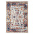 4' X 6' Ivory Navy and Orange Floral Power Loom Area Rug