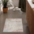 2' X 3' Gray and Ivory Geometric Washable Non Skid Area Rug