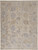 9' X 12' Tan Orange And Blue Floral Hand Knotted Stain Resistant Area Rug