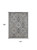 12' X 15' Gray And Black Floral Power Loom Area Rug