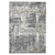 Homeroots Home Decor 5' x 8' Gray and Ivory Abstract Power Loom Area Rug