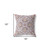 16" X 16" Muted Purple And Yellow Floral Blown Seam Suede Throw Pillow