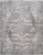 8' X 10' Gray Floral Power Loom Distressed Washable Area Rug