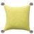 20" X 20" Yellow And Gray 100% Cotton Zippered Pillow