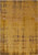 6' X 8' Yellow and Brown Abstract Non Skid Area Rug