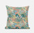 16” Blue Peach Tropical Suede Throw Pillow