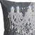 13" X 20" Gray and White Throw Pillow