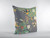 20" Green Gray Garden Decorative Suede Throw Pillow