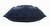 20" Navy Blue And Dark Blue Cotton Geometric Throw Pillow