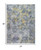8' Gray Yellow And Purple Abstract Runner Rug