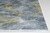 8' Gray Yellow And Purple Abstract Runner Rug