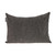 Shimmering Gray Beaded Luxury Throw Pillow