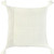20" Ivory Herringbone Cotton Throw Pillow With Tassles
