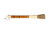 Yellow And Brown Jade Abacus Disc Decorative Calligraphy Brush